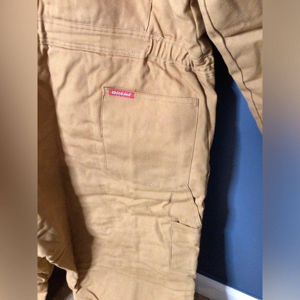 Dickies Tan Quilted workwear suit coveralls 50/52 reg (1dd) - Picture 4 of 8